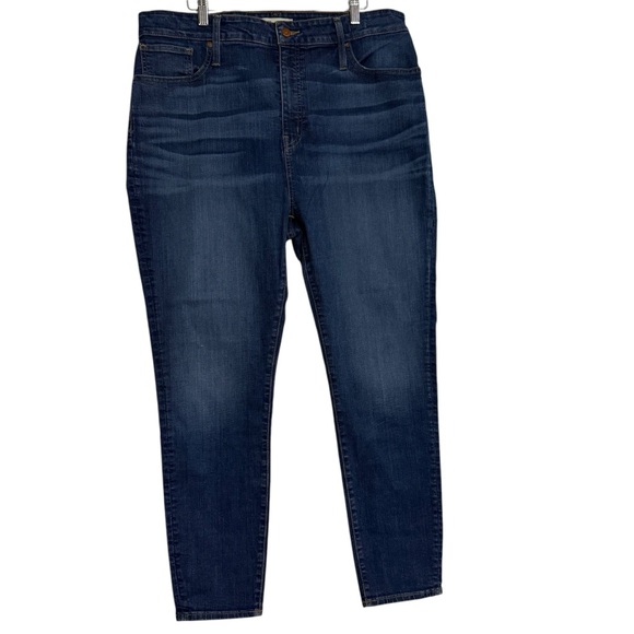 Madewell Curvy High-Rise Skinny Denim Jeans Sz34 Stretch/ Comfy - Picture 5 of 16